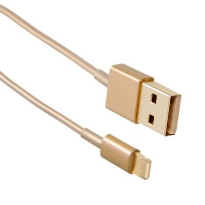 Кабель мультимедійний Drobak USB 2.0 AM - Lightning 1.0м Gold (215341) (UA)