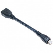 EXTRADIGITAL OTG USB 2.0 AF - Micro USB M, 0.1m, 28 AWG, Hi-Speed (KBO1623) (UA)