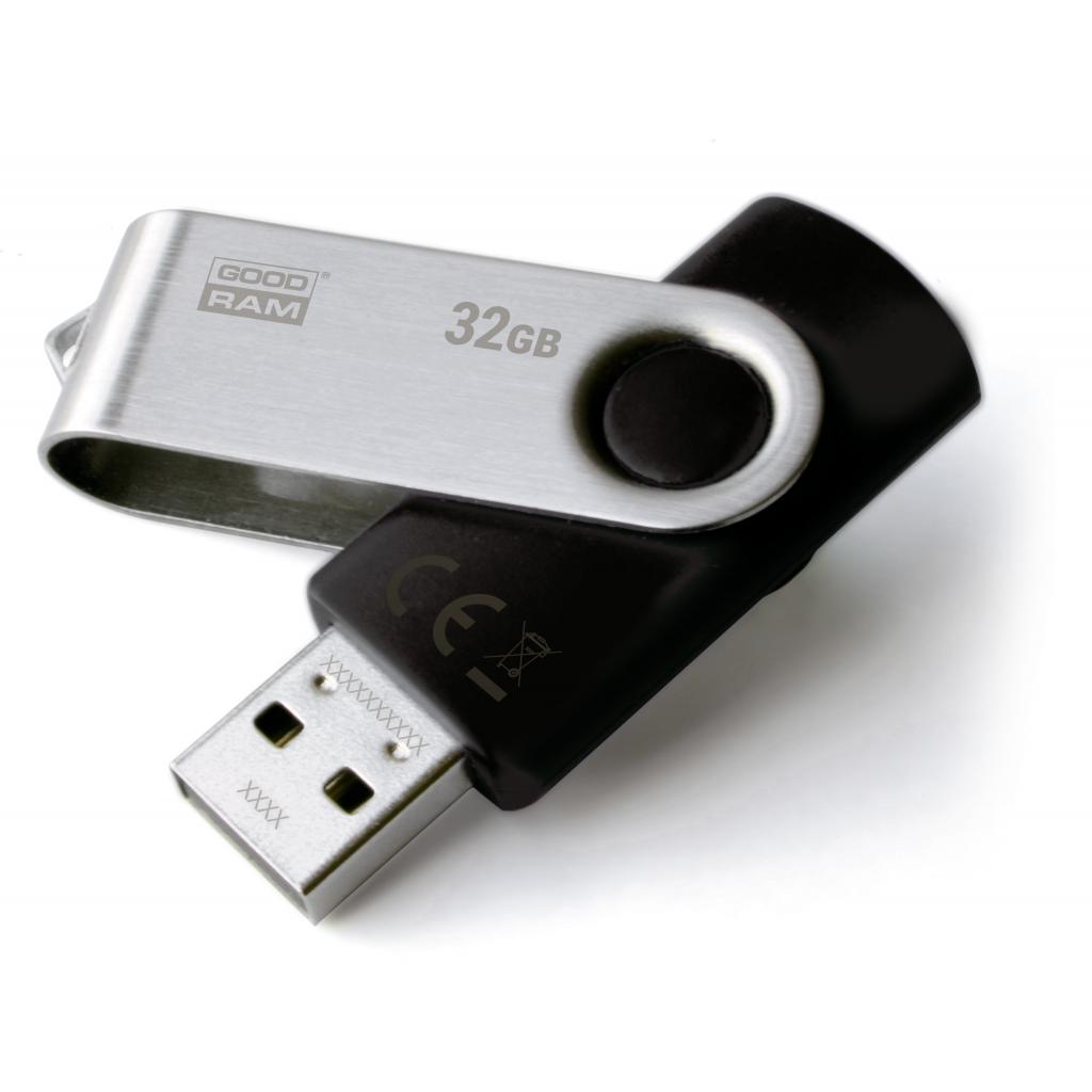 Флеш пам `ять GOODRAM 32GB UTS2 (Twister) Black USB 2.0 (UTS2-0320K0R11)