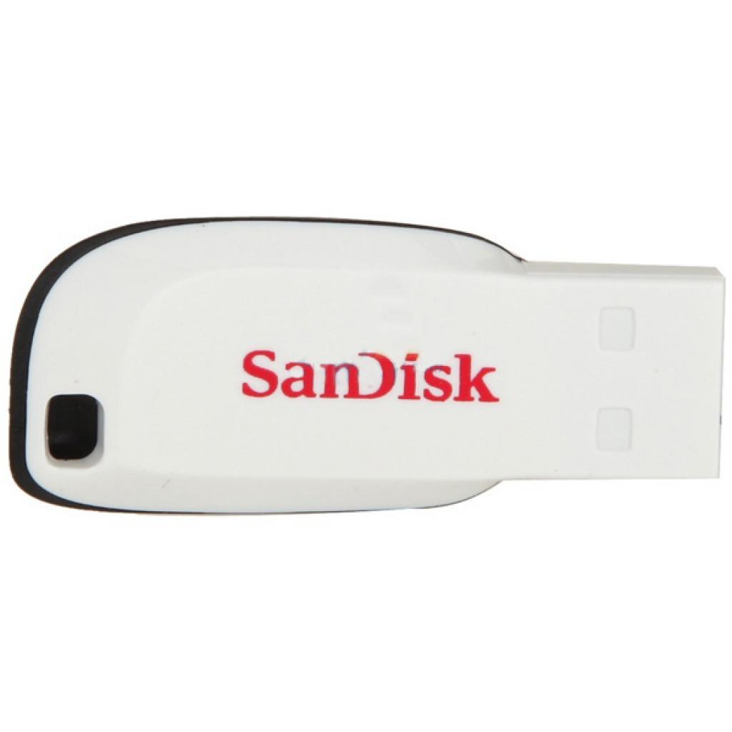 Флеш пам `ять SANDISK 16GB Cruzer Blade White USB 2.0 (SDCZ50C-016G-B35W) (UA)