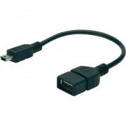 USB 2.0 AF to mini-B 5P OTG DIGITUS (AK-300310-002-S) (UA)