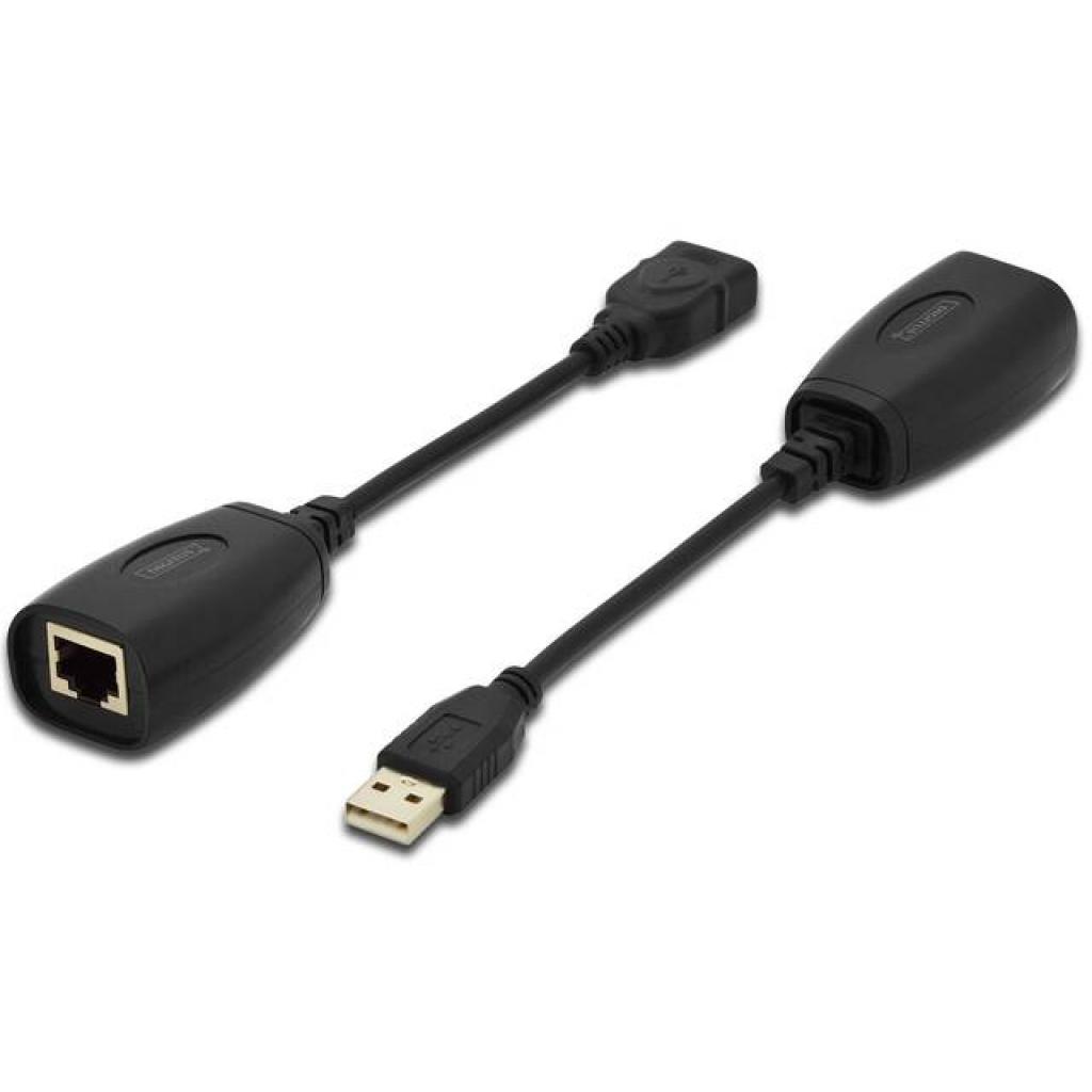 Кабель мультимедийный USB to UTP Cat5 DIGITUS (DA-70139-2) (UA)