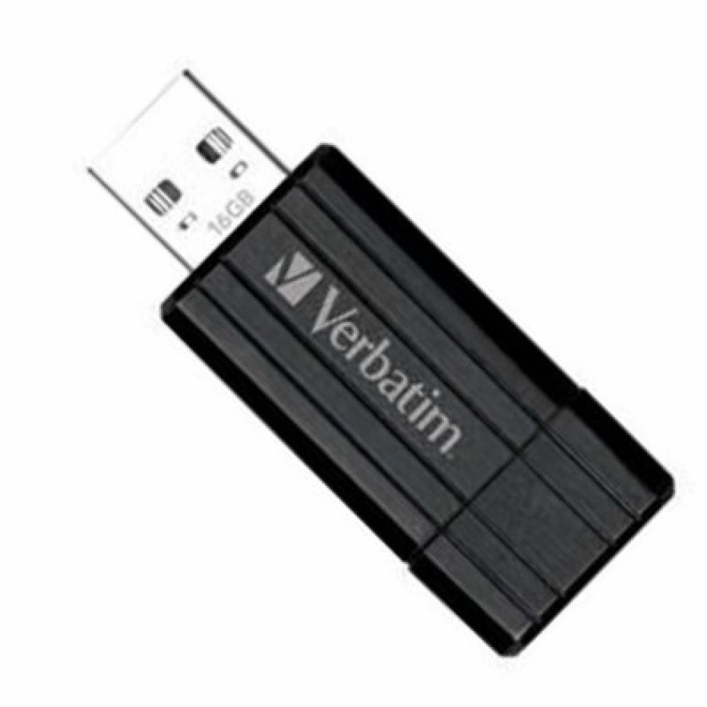 Флеш память 16Gb Store'n'Go PinStripe black Verbatim (49063)
