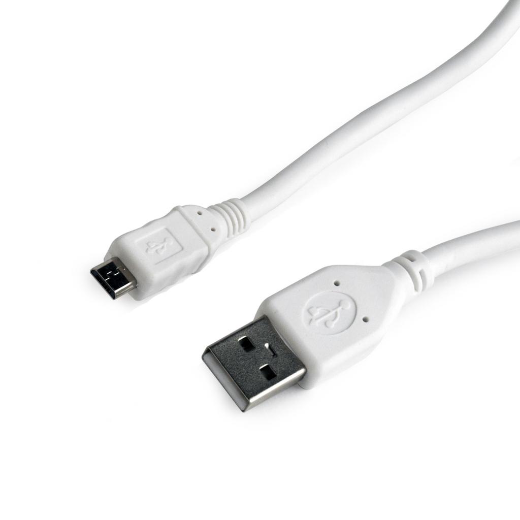 Кабель мультимедійний USB 2.0 AF to Micro 5P 1.0m Cablexpert (CCP-mUSB2-AMBM-W-1M)