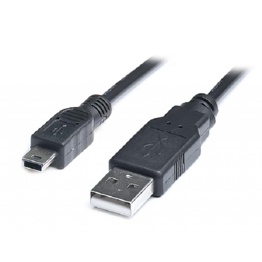 Кабель мультимедійний USB 2.0 AF to mini-B 5P OTG 0.1m REAL-EL (EL123500014) (UA)