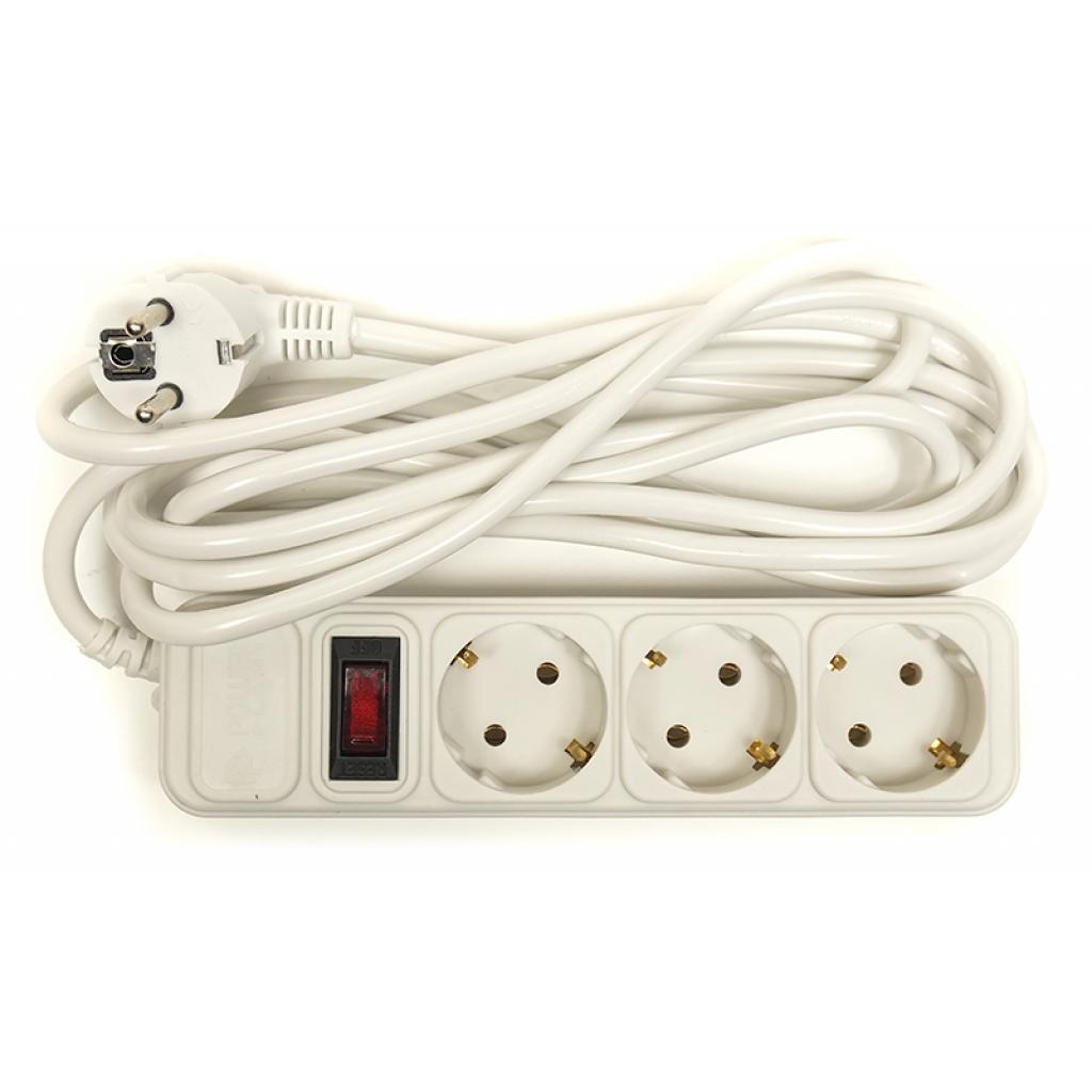 Сетевой фильтр PowerPlant 3 м, 3 розетки, евростандарт (JY-1054/3) (PPSA10M30S3) (UA)