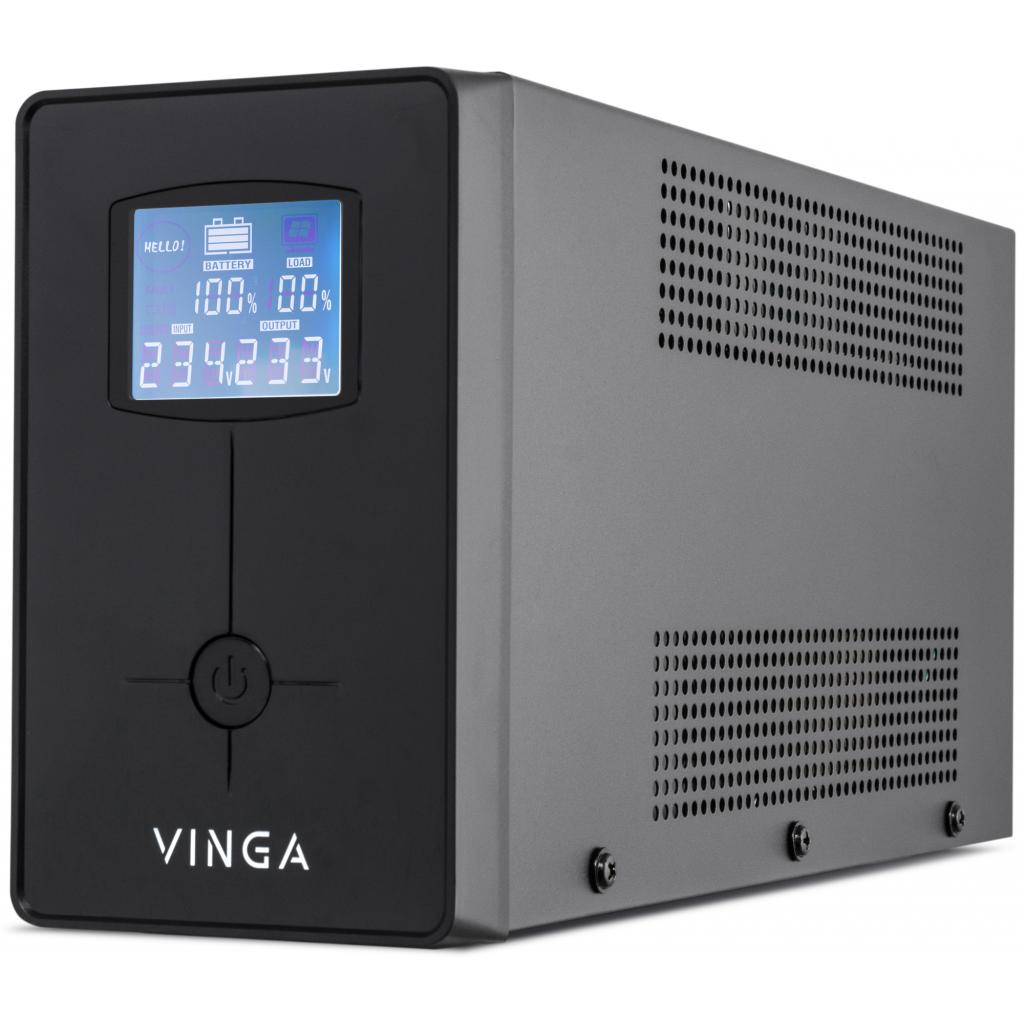 Джерело безперебійного живлення Vinga LCD 800VA metal case (VPC-800M) (UA)