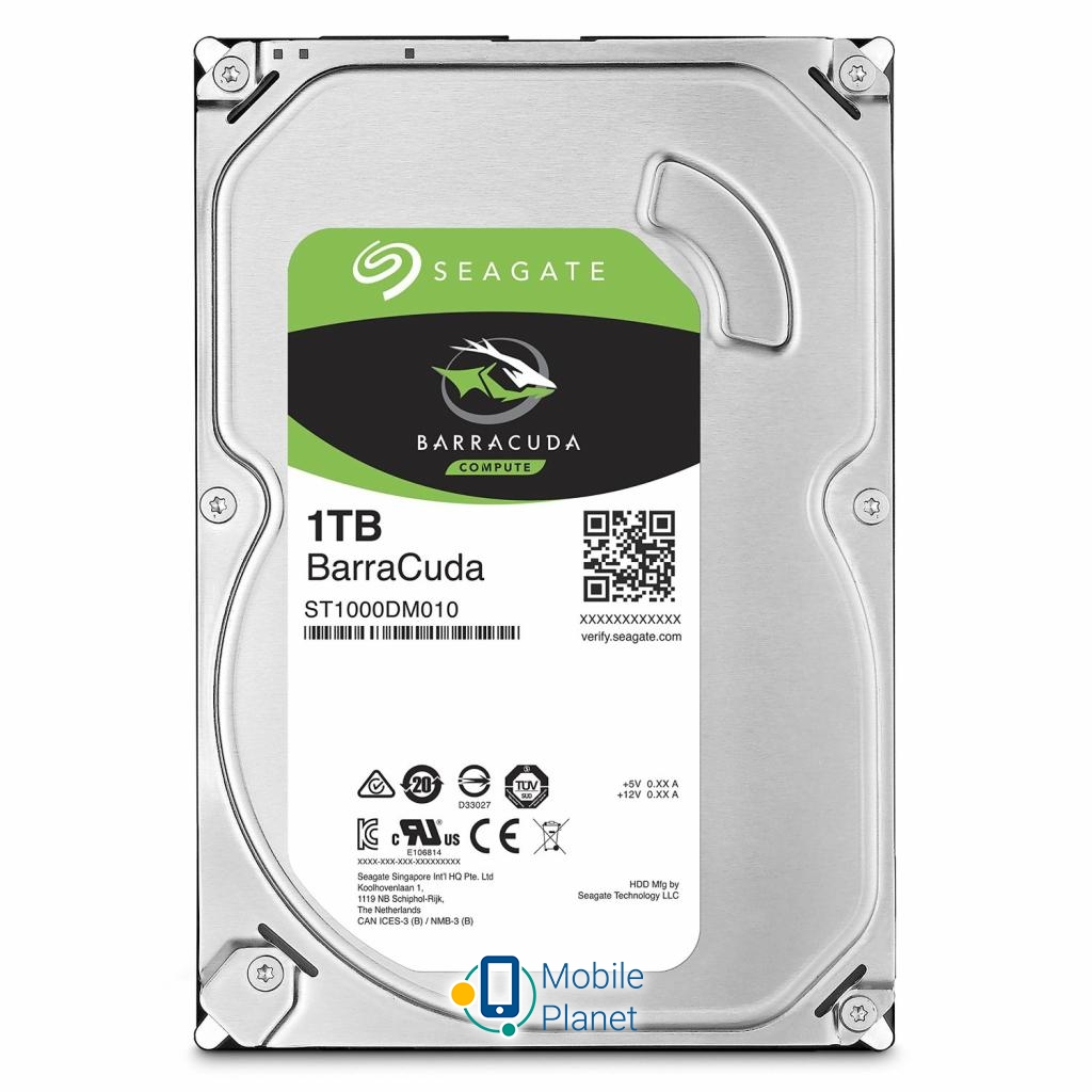 Жорсткий диск 3.5 1TB Seagate BarraCuda (ST1000DM010)