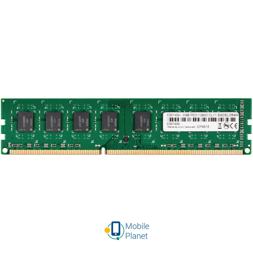 Оперативна пам'ять eXceleram DDR3 8GB 1600 MHz (E30143A) (UA)