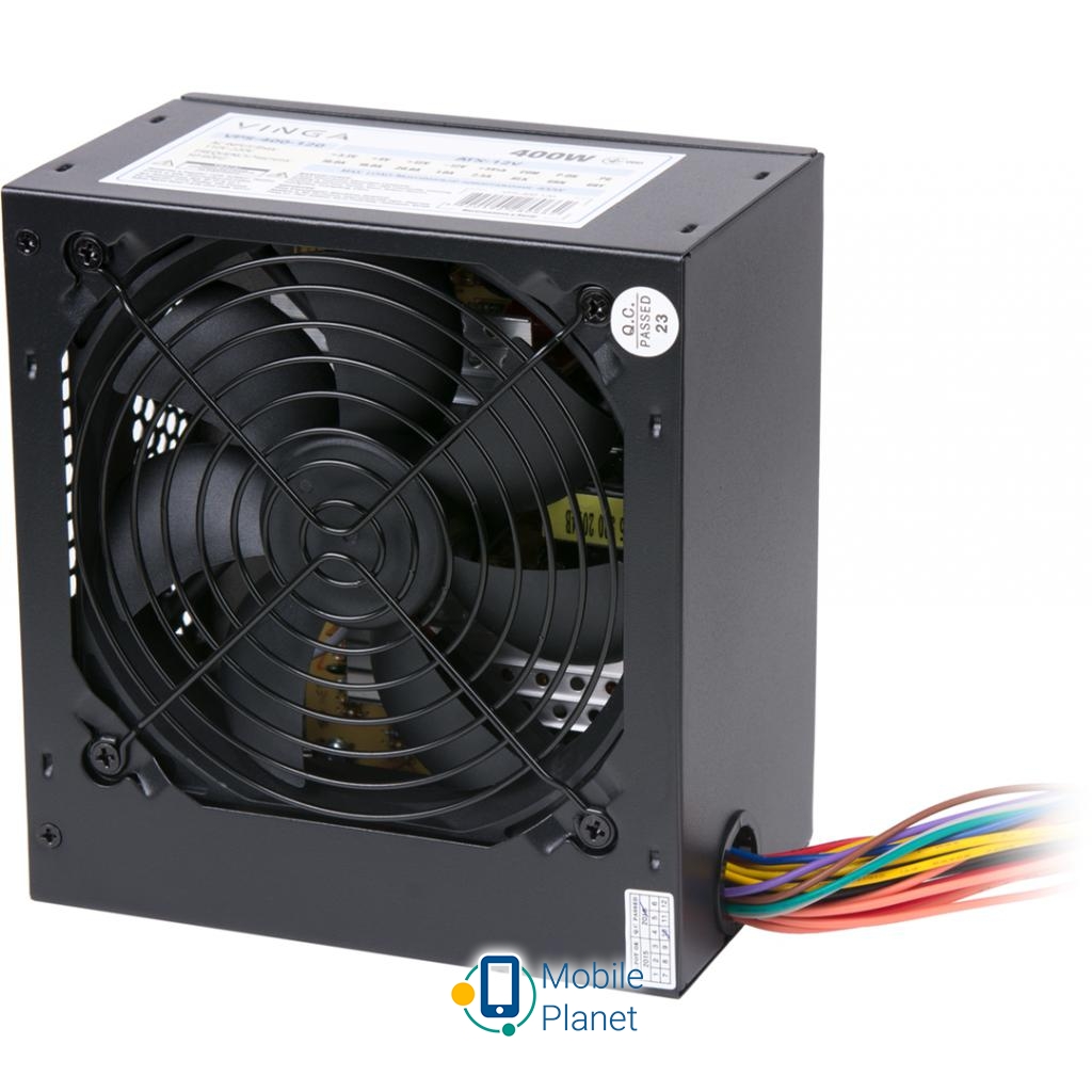 Блок живлення Vinga 400W (PSU-400-12 black) (UA)