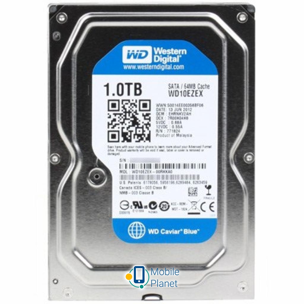 Жесткий диск 3.5 1TB Western Digital (WD10EZEX)