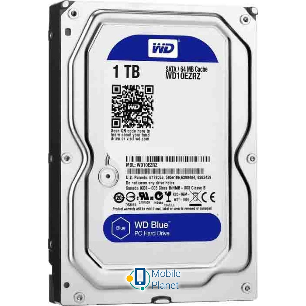 Жесткий диск 3.5 1TB Western Digital (WD10EZRZ)