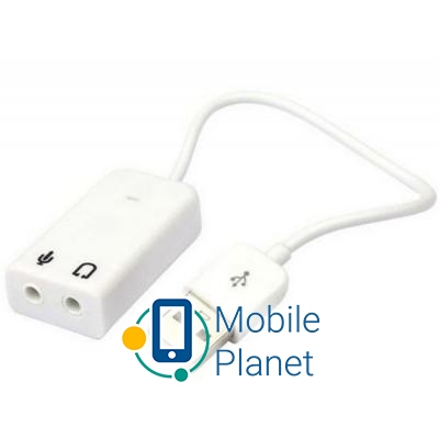 Звукова карта Dynamode USB 8 (7.1) каналів 3D RTL (USB-SOUND7-WHITE)