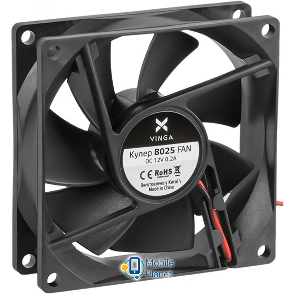 Кулер для корпуса Vinga 8025 (UA)