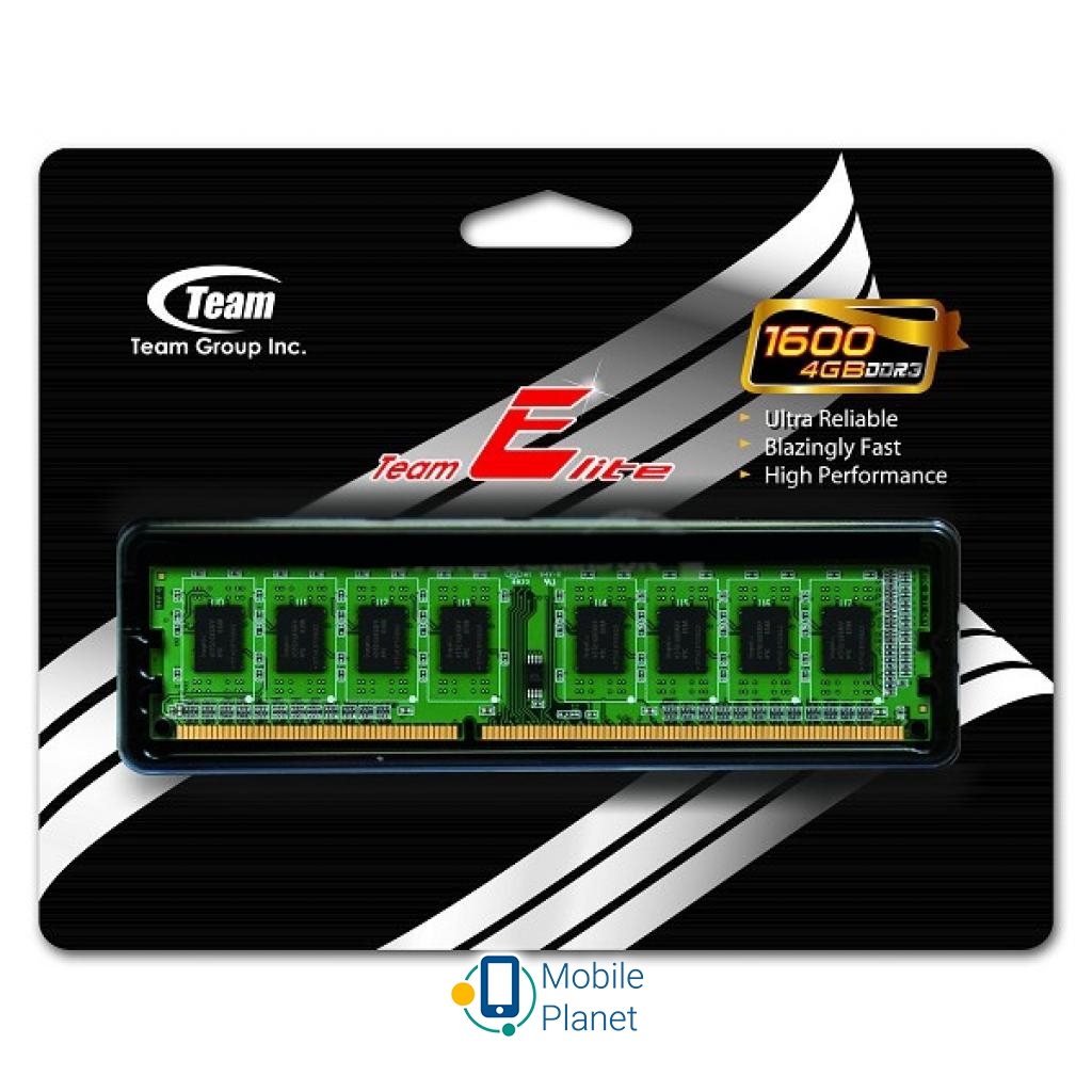 Оперативная память DDR3 4GB 1600 MHz Team (TED3L4G1600C1101) (UA)
