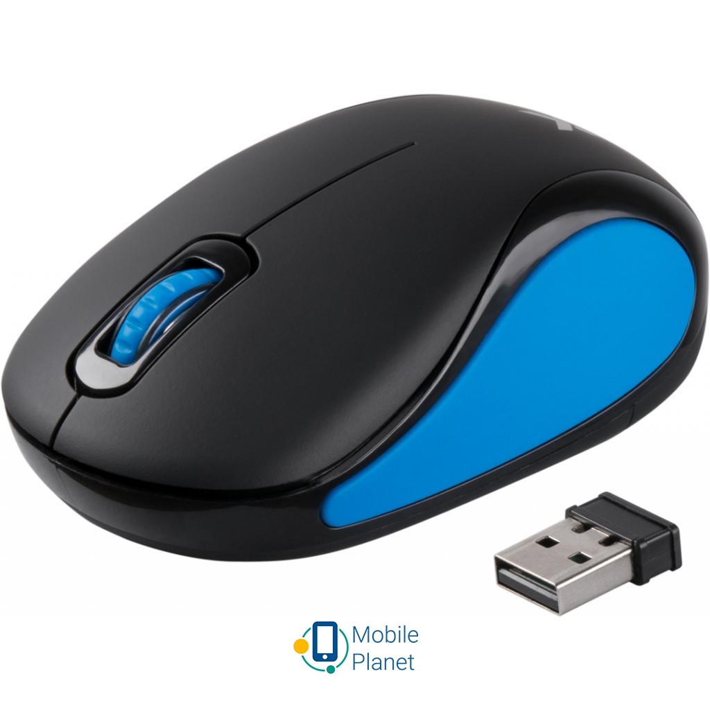Миша Vinga MSW-907 black - blue (UA)