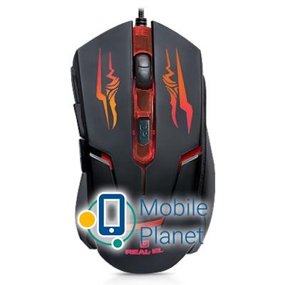 Мышь REAL-EL RM-520 Gaming, black