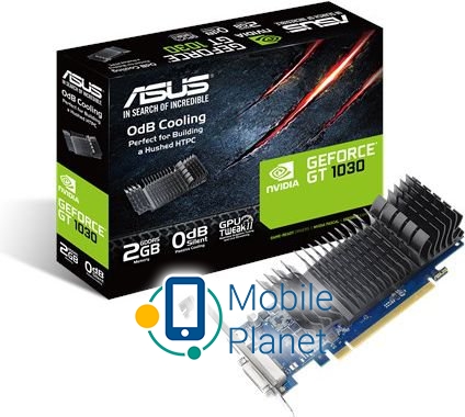 Відеокарта Asus GT 1030 2GB GDDR5 (64 bit), DVI-D, HDMI, BOX (GT1030-SL-2G-BRK) (90YV0AT0-M0NA00) EU