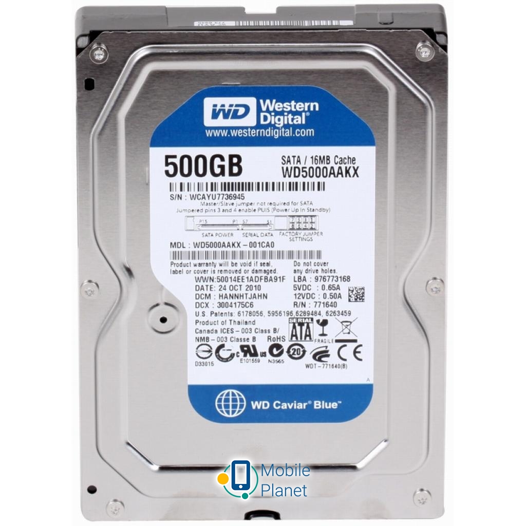 Внешний жесткий диск 3.5 500Gb Western Digital (WD5000AAKX) (UA)