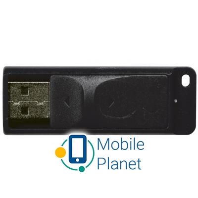 Флеш пам `ять Verbatim 64GB Slider Black USB 2.0 (98698)