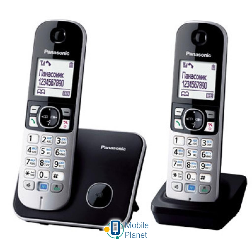 Телефон DECT PANASONIC KX-TG6812UAB (UA)