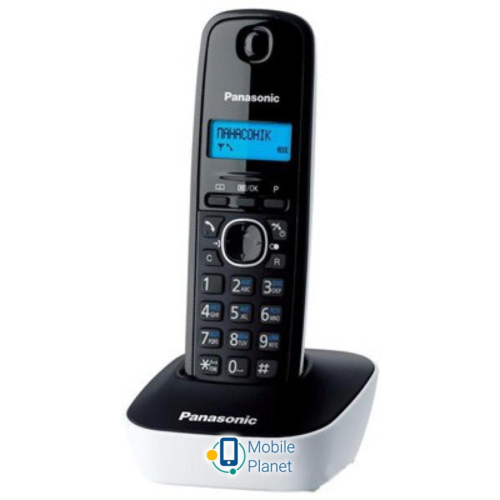 Телефон DECT PANASONIC KX-TG1611UAW (UA)
