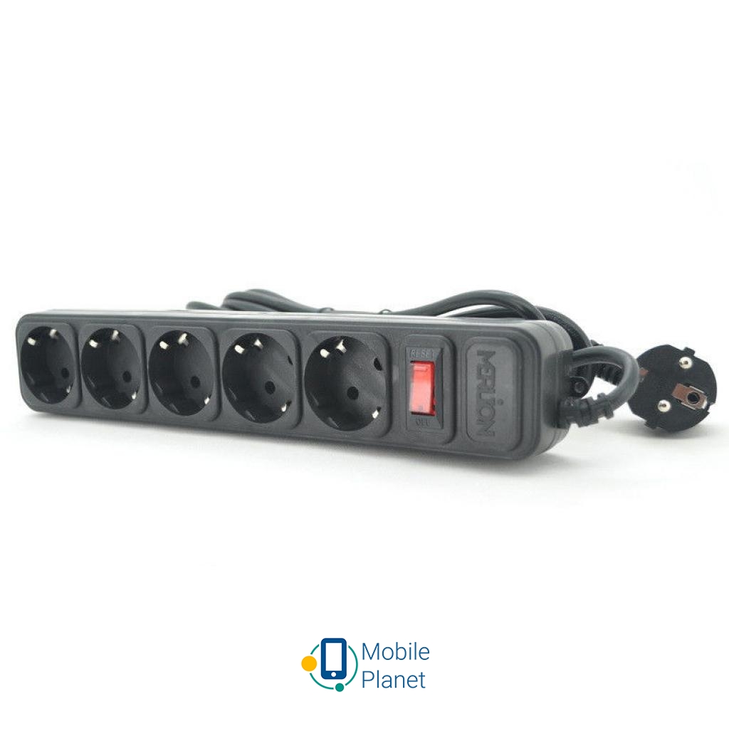 Сетевой фильтр Merlion 5 розеток, 4.5м (B545) (UA)