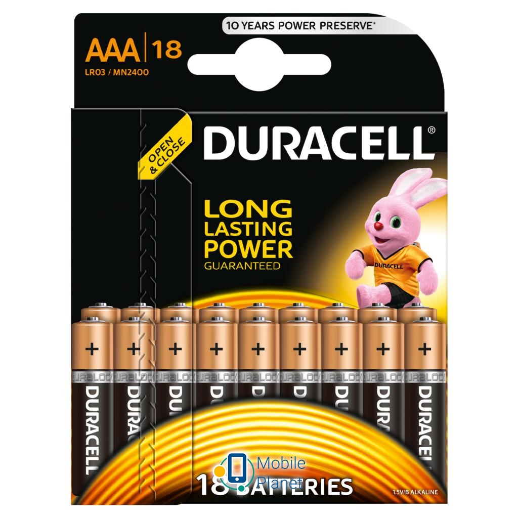Батарейка Duracell LR03 18 (5000394107557 / 81546741) (UA)