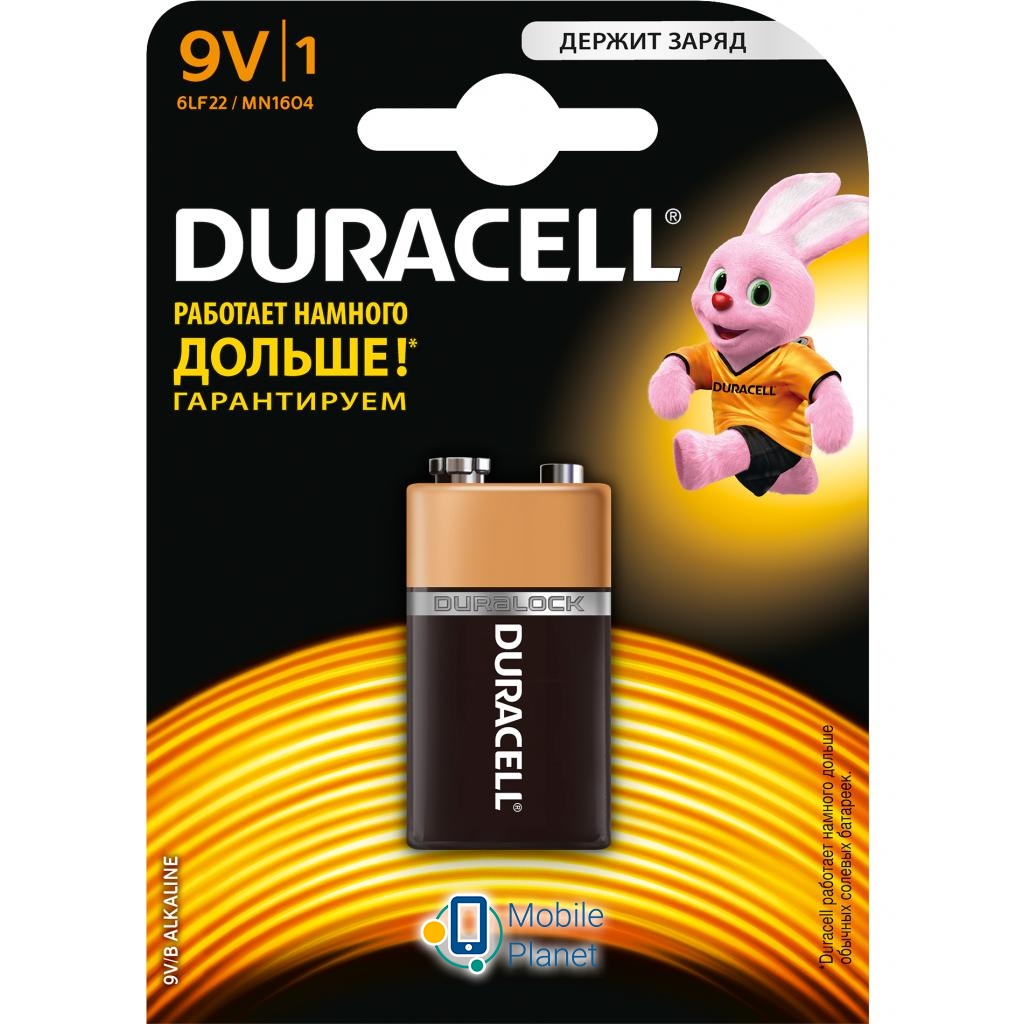 Батарейка Крона 9V 1 Duracell (5000394066267/81483681) (UA)