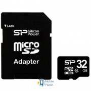 Silicon Power 32Gb microSDHC class 10 (SP032GBSTH010V10SP) (UA)
