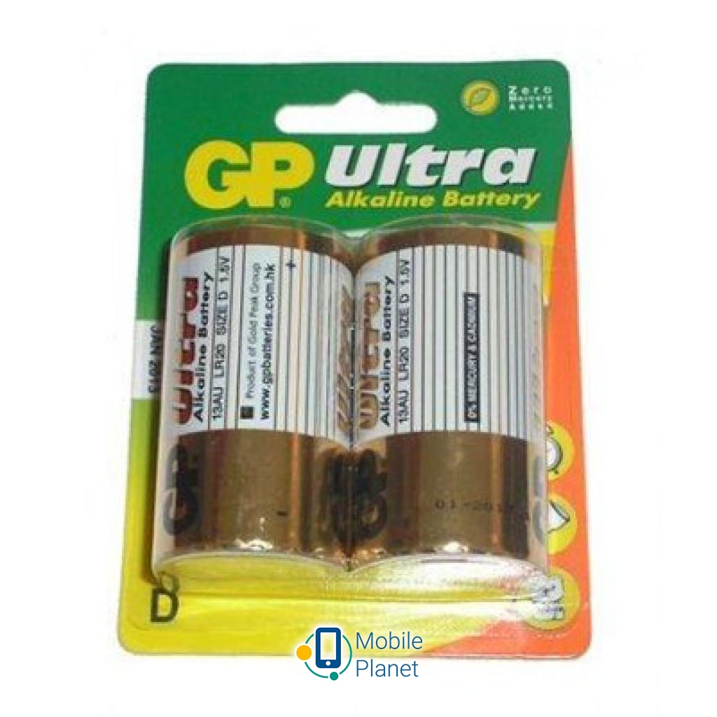 Батарейка D GP LR20U GP (13AU-U2/13AU-UE2/13AUP-U2/13AUP-UE2) (UA)