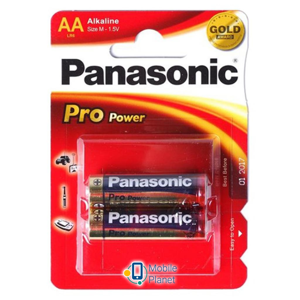 Батарейка PANASONIC AA PRO POWER * 2 (LR6XEG/2BPR)