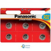 PANASONIC CR 2016 * 6 LITHIUM (CR-2016EL/6B)