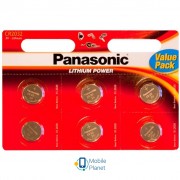 PANASONIC CR 2032 * 6 LITHIUM (CR-2032EL/6B)