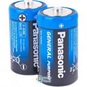 PANASONIC D ( R20 ) GENERAL PURPOSE TRAY ZINK-CARBON * 2 (R20BER/2P) (UA)