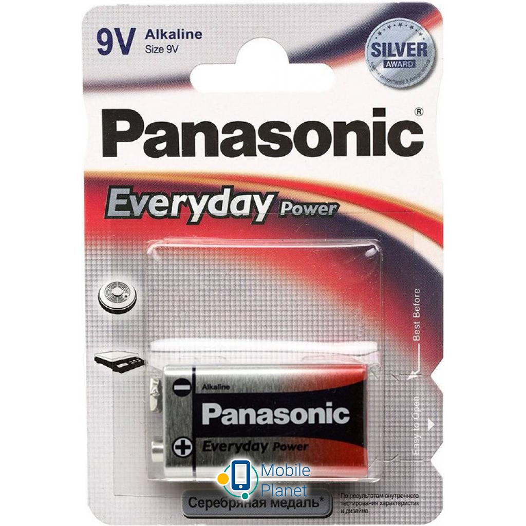 Батарейка PANASONIC Крона 6LR61 Everyday Power * 1 (6LR61REE / 1BR)