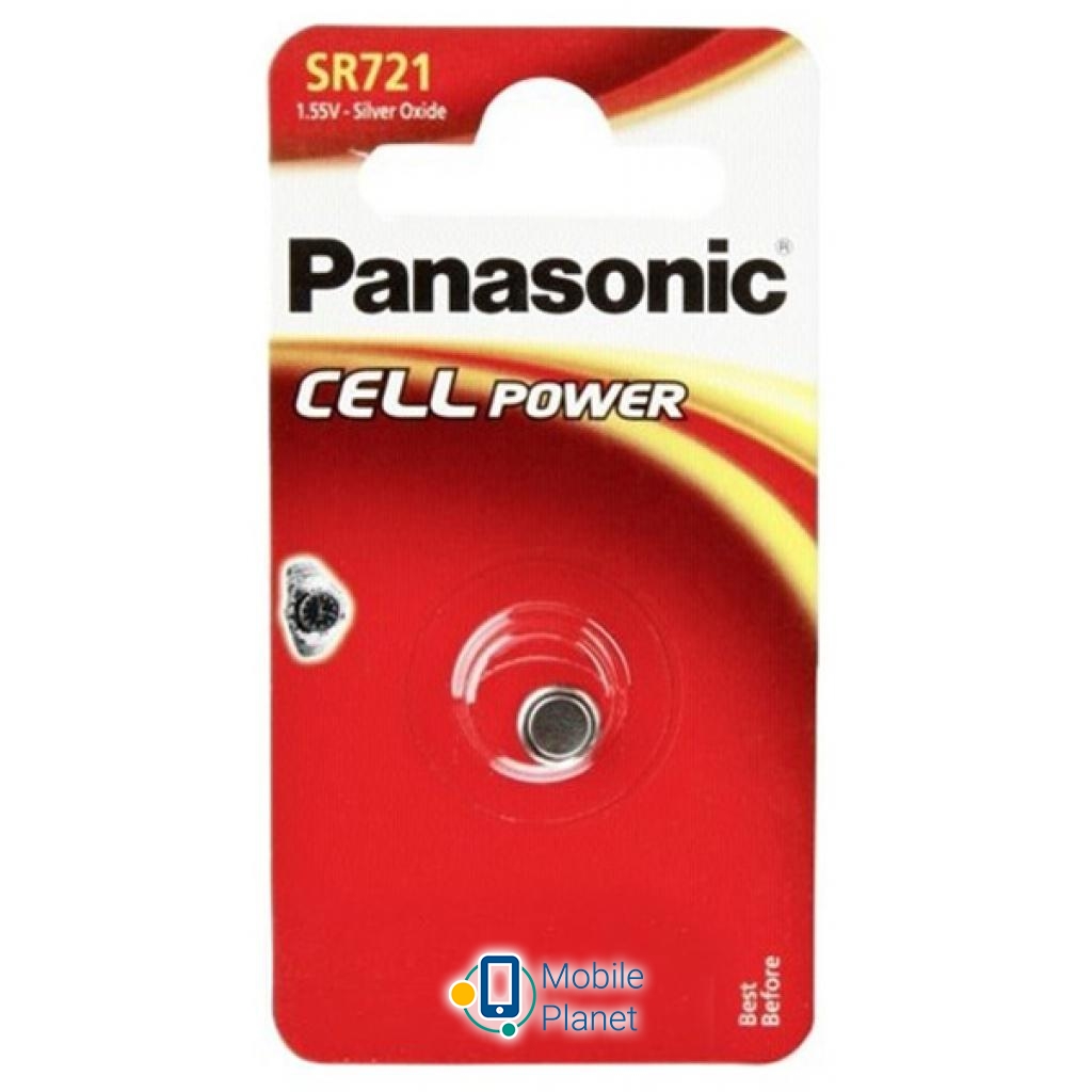 Батарейка PANASONIC SR721 * 1 Silver Oxide (SR-721EL/1B) (UA)