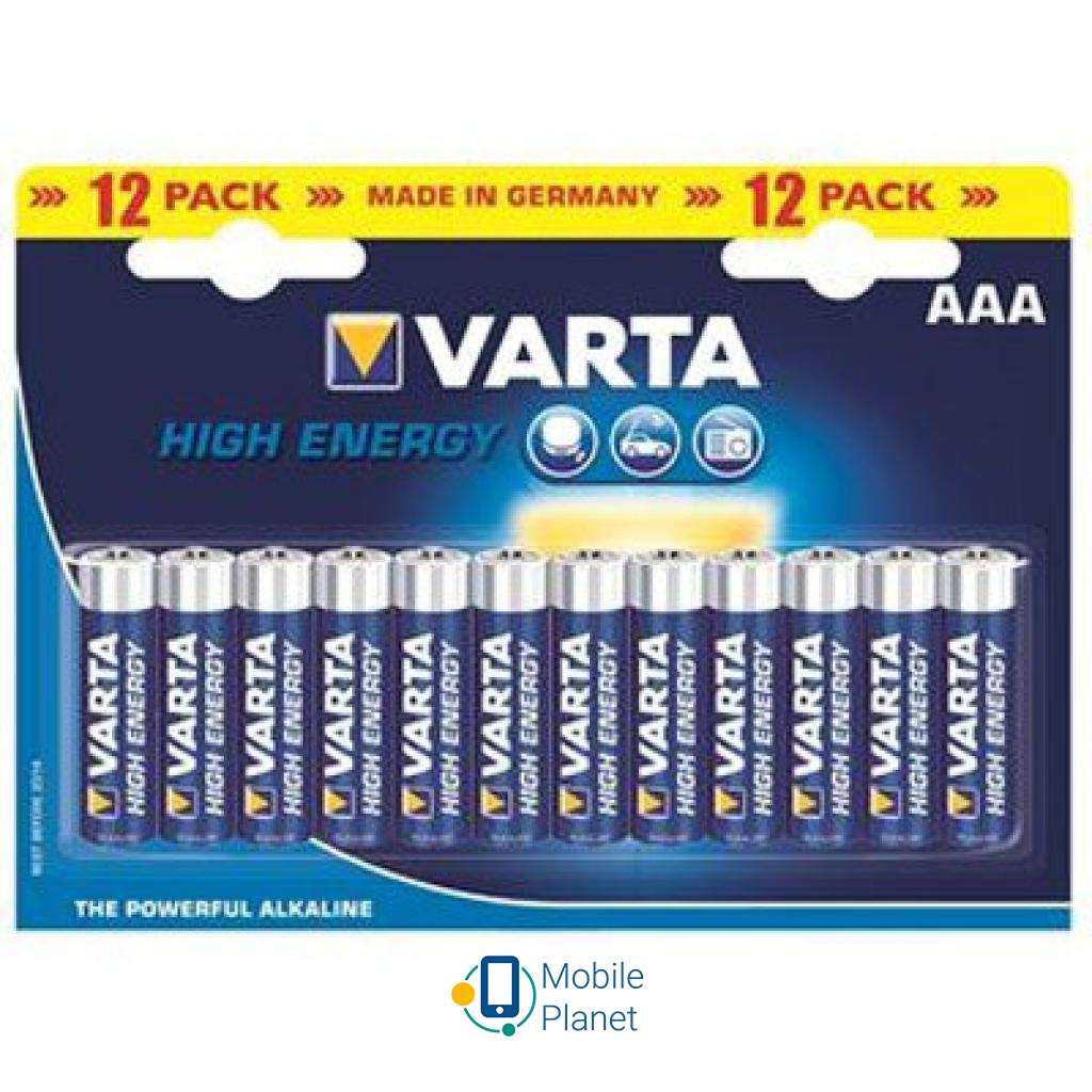 Батарейка Varta AAA Varta High Energy * 12 (4903121472)