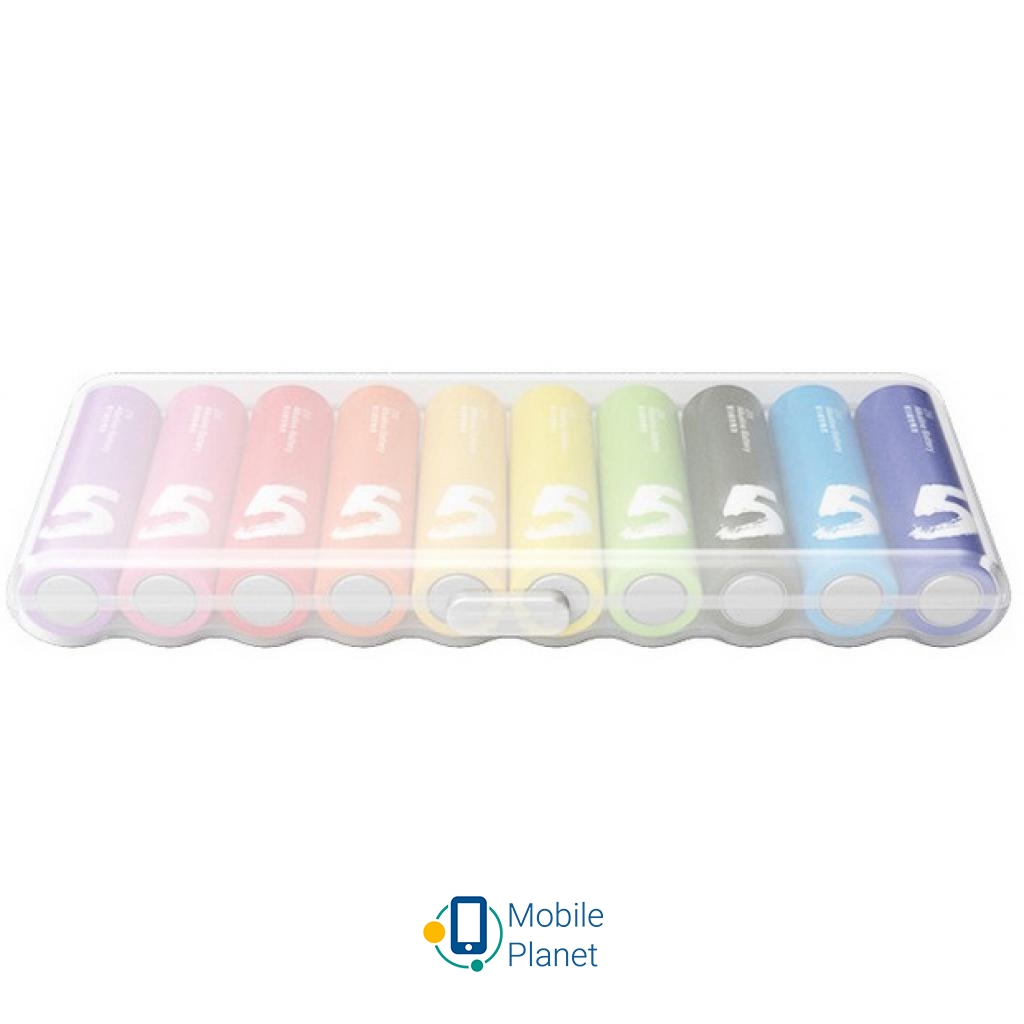 Набір батарейок Xiaomi MI RAINBOW ALKALINE AA * 10 (6934263400281) (UA)