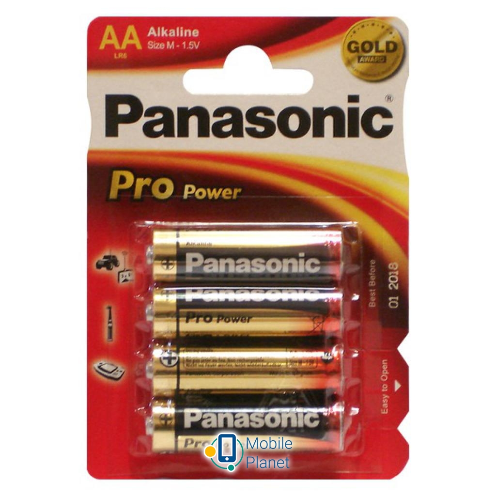 Батарейка PANASONIC AA PRO POWER * 4 (LR6XEG/4BP)