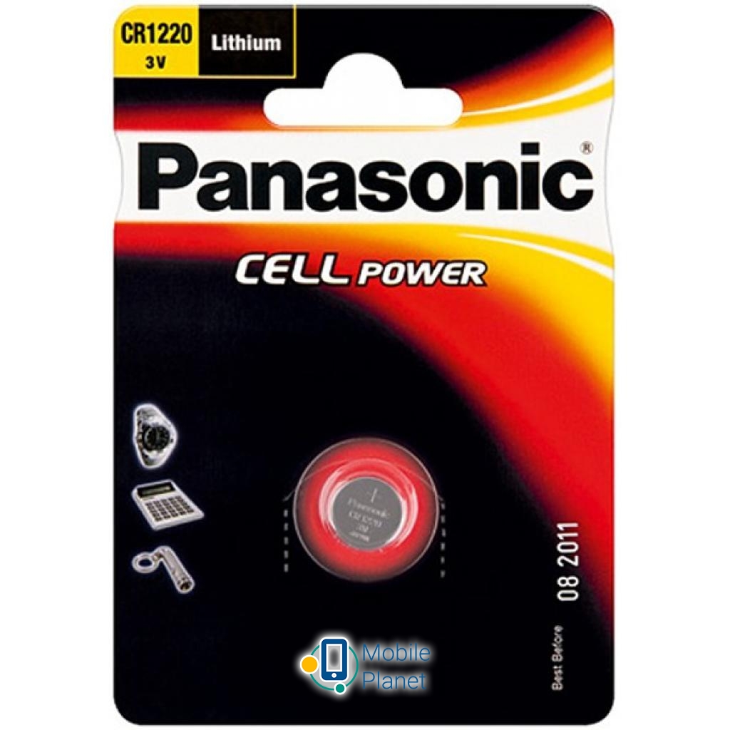 Батарейка PANASONIC CR 1220 * 1 LITHIUM (CR-1220EL/1B)