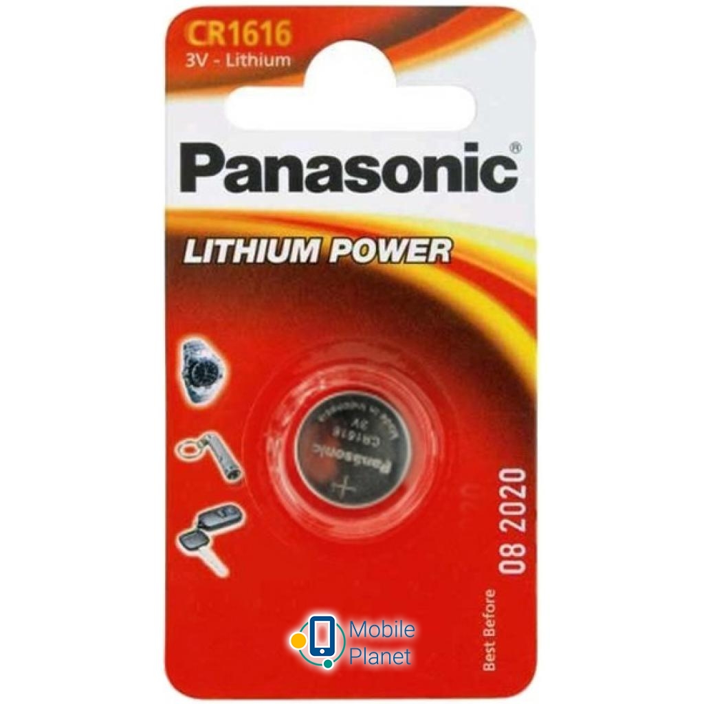 Батарейка PANASONIC CR 1616 * 1 LITHIUM (CR-1616EL/1B)