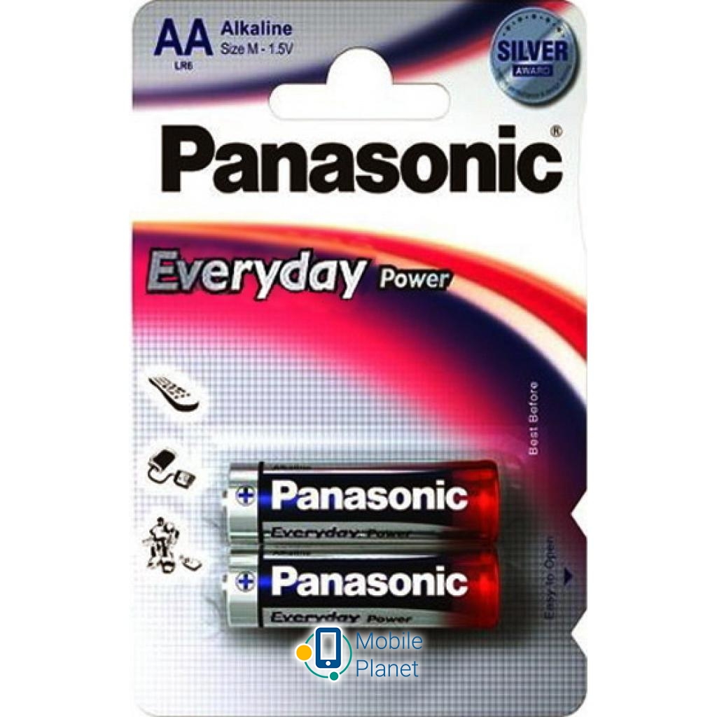 Батарейка PANASONIC LR06 PANASONIC Everyday Power * 2 (LR6REE/2BR)