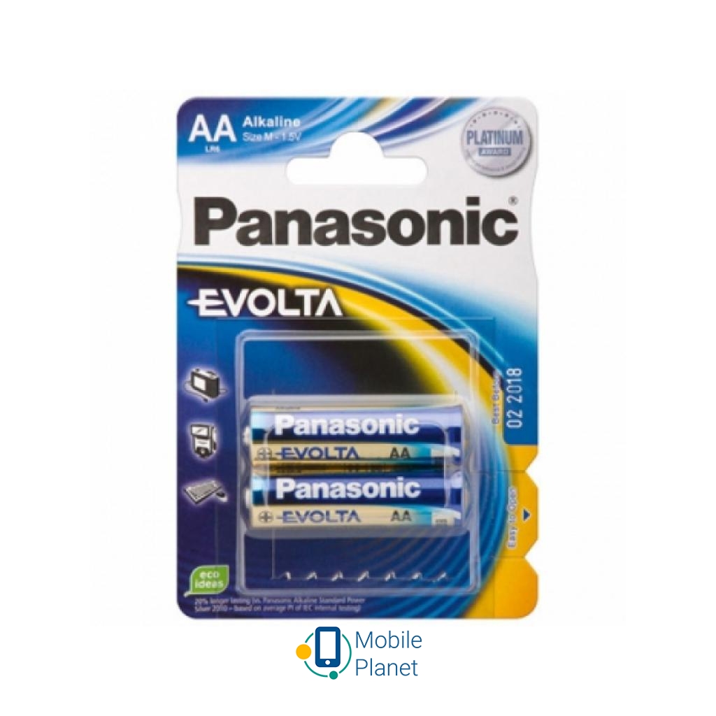 Батарейка PANASONIC LR06 PANASONIC Evolta * 2 (LR6EGE/2BP)