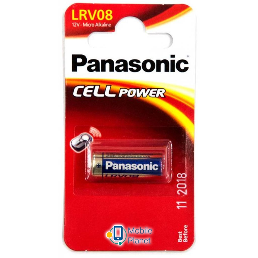 Батарейка PANASONIC LRV08 * 1 (альтернативная маркировка A23, MN21) (LRV08L/1BE) (UA)