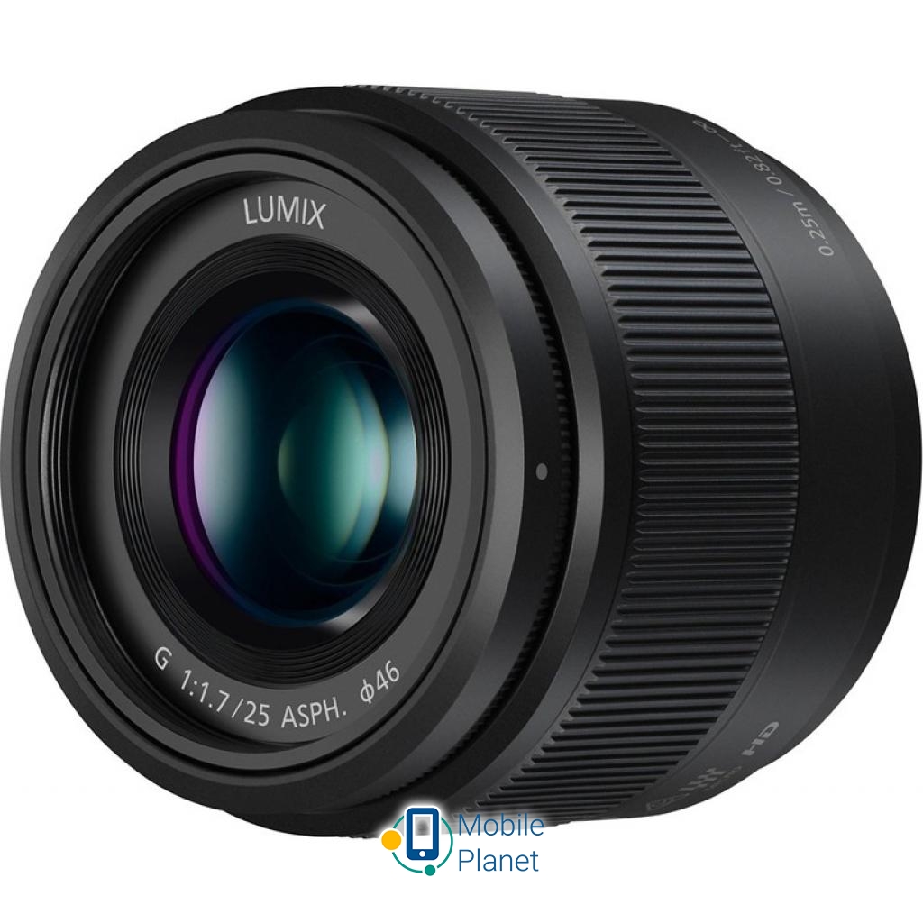Об'єктив PANASONIC Micro 4/3 Lens 25mm F/1.7 (H-H025ME-K) (UA)