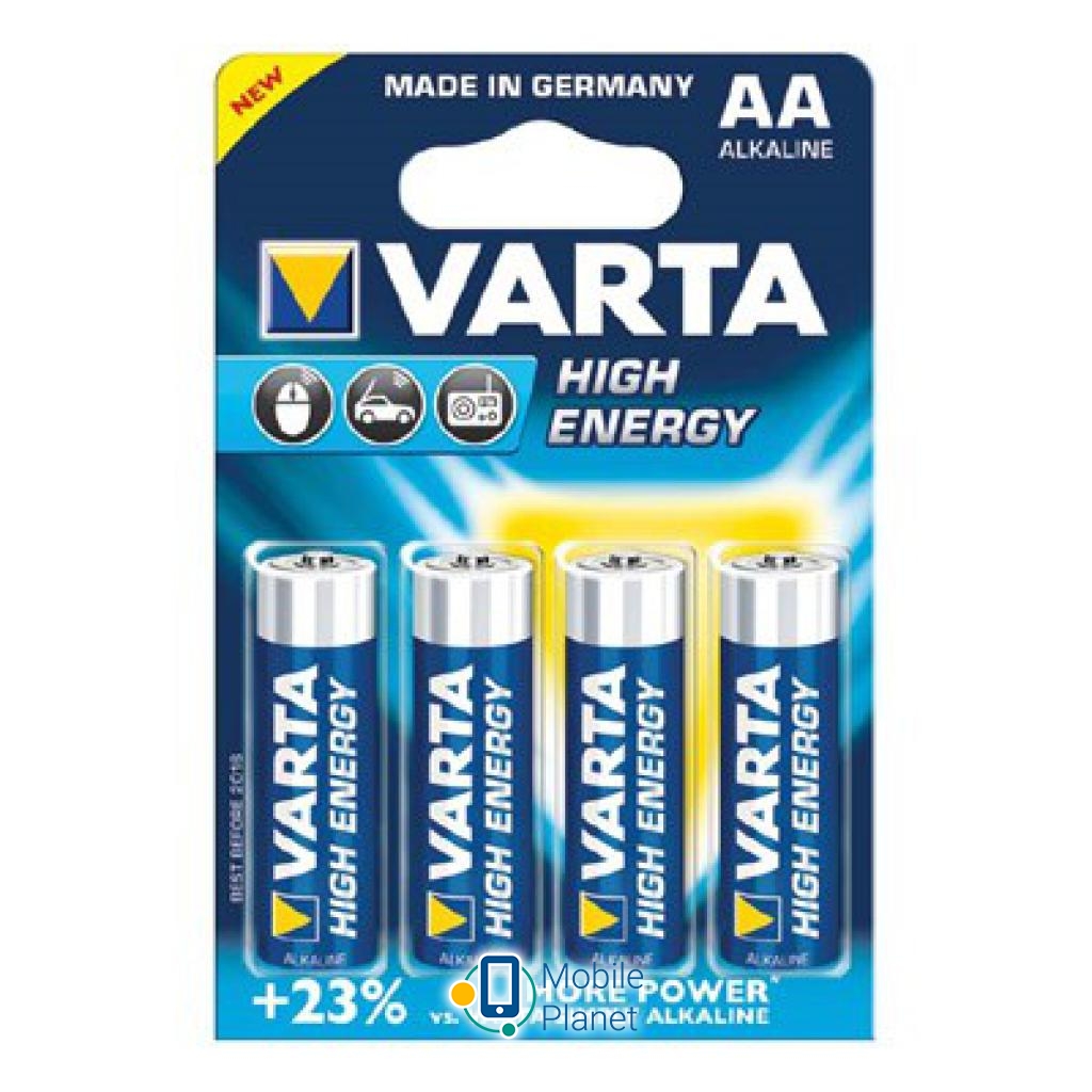 Батарейка Varta AA Varta High Energy * 4 (04906121414)