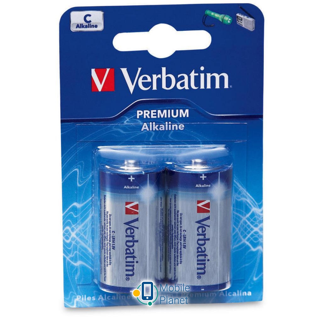 Батарейка Verbatim C alcaline * 2 (49922) (UA)
