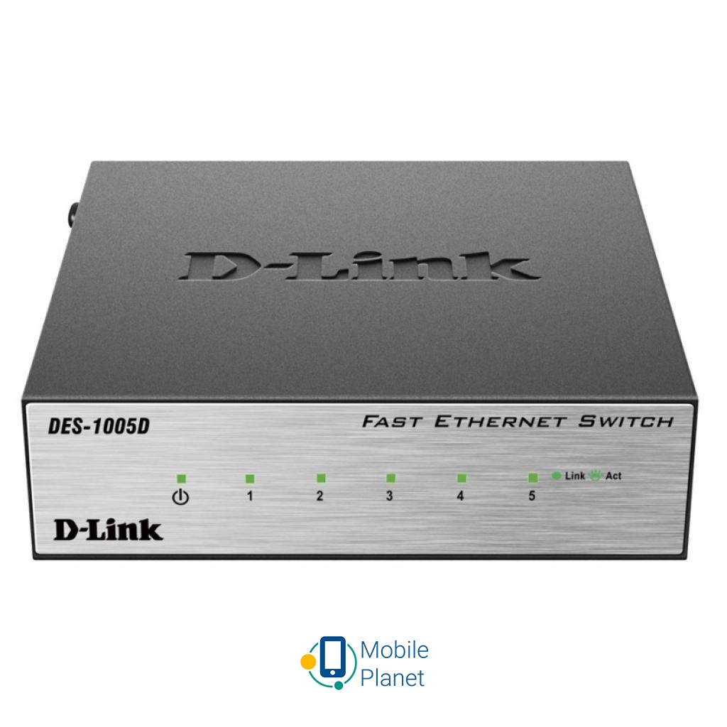 Комутатор мережевий D-Link DES-1005D (UA)