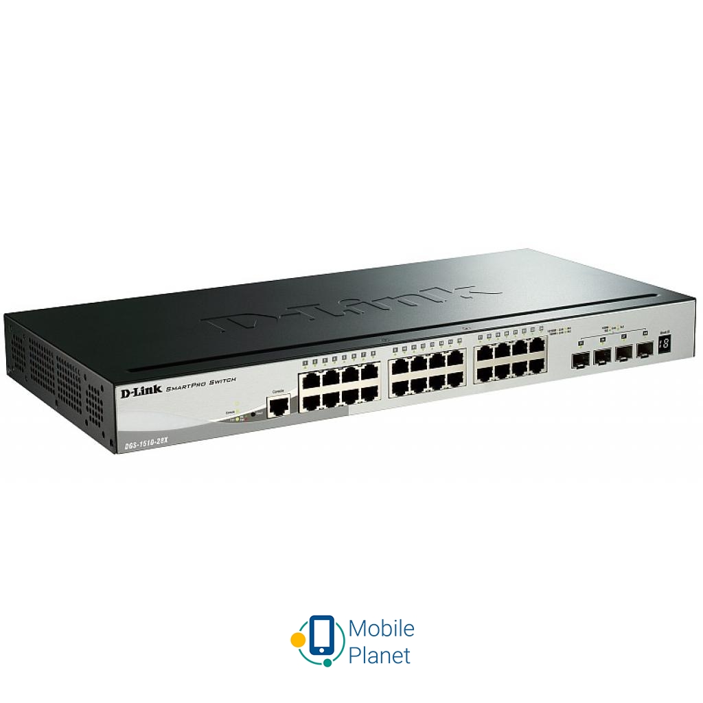 Комутатор мережевий D-Link DGS-1510-28X